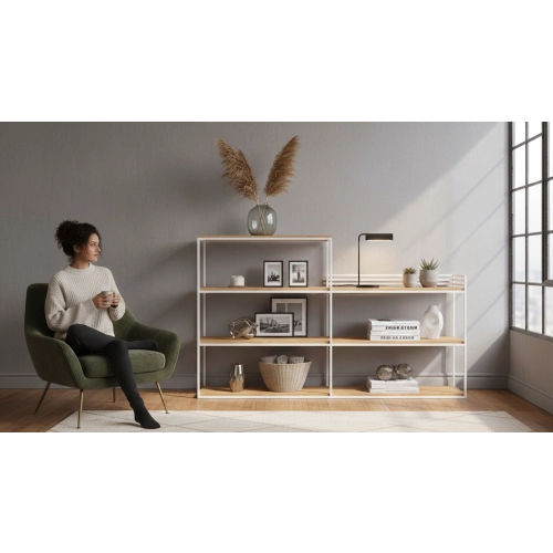 KONSOLA - REGAŁ BIAŁY SKD-365